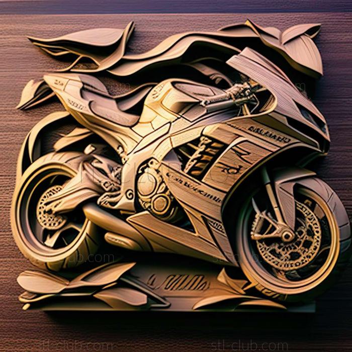 3D модель Kawasaki Ninja ZX 10R (STL)